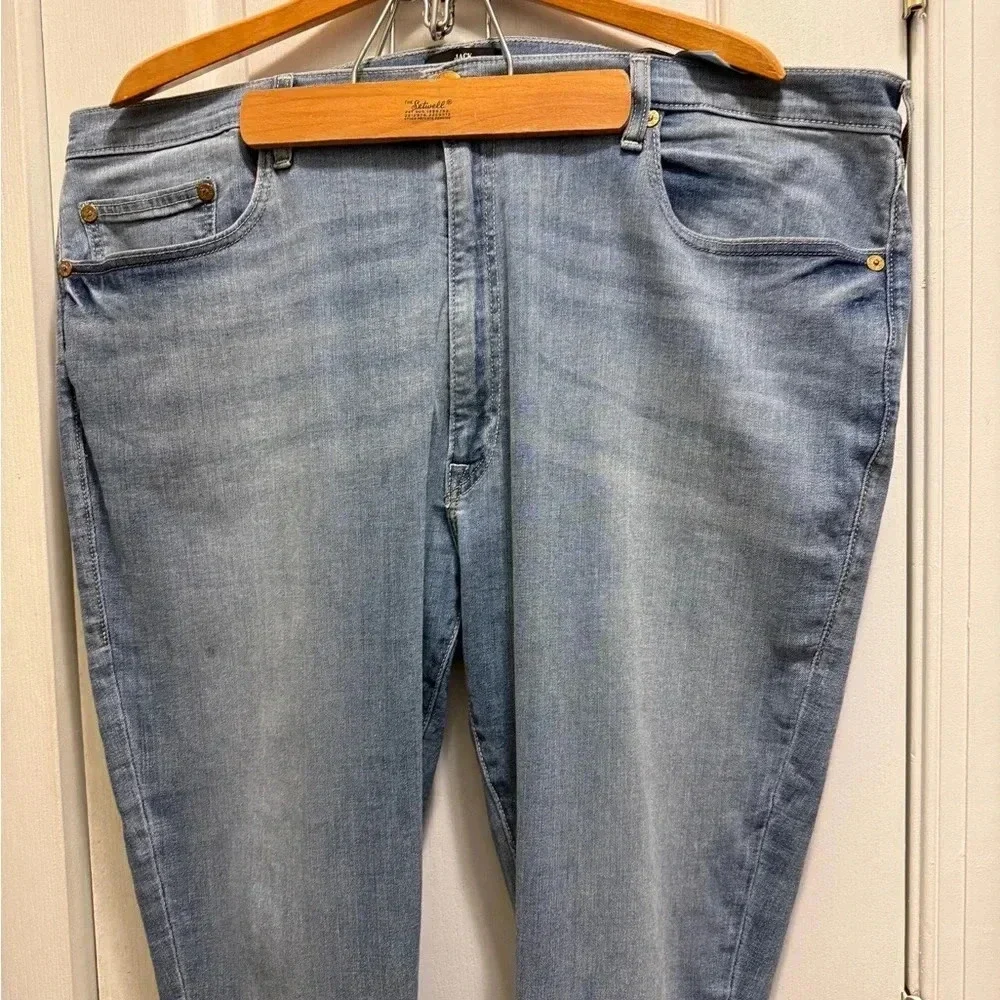 Authentic-True Religion JACK Skinny Tapered-Cotton-Jeans-Pants-Blue-W44 / L 44